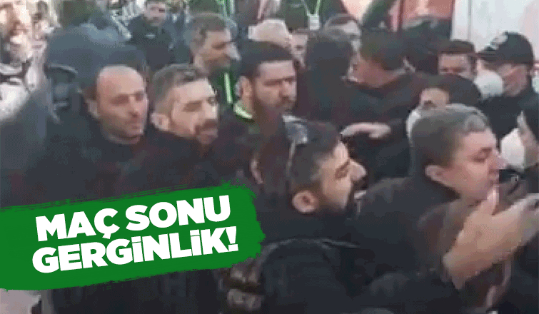  Maç sonu polisle futbolcular arasında gerginlik