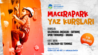 Macera Park yaz kursları başlıyor