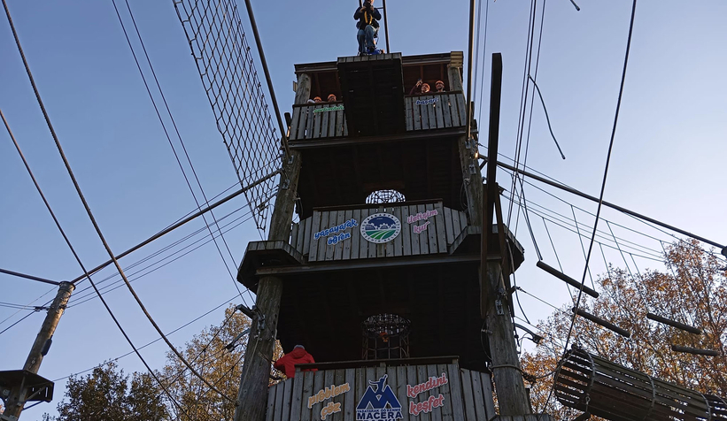 Macera Parkı’nda adrenalini ve eğlenceyi bir arada yaşadılar