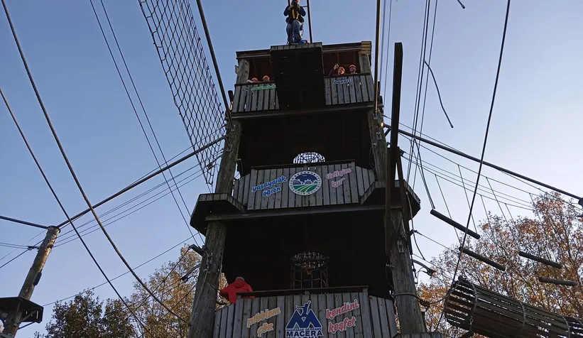 Macera Parkı’nda adrenalini ve eğlenceyi bir arada yaşadılar