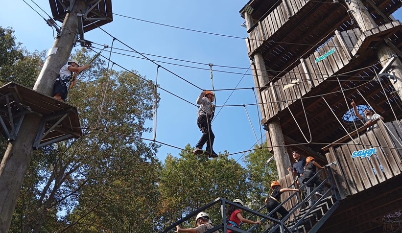 Macera Park’ta adrenalin dolu deneyim