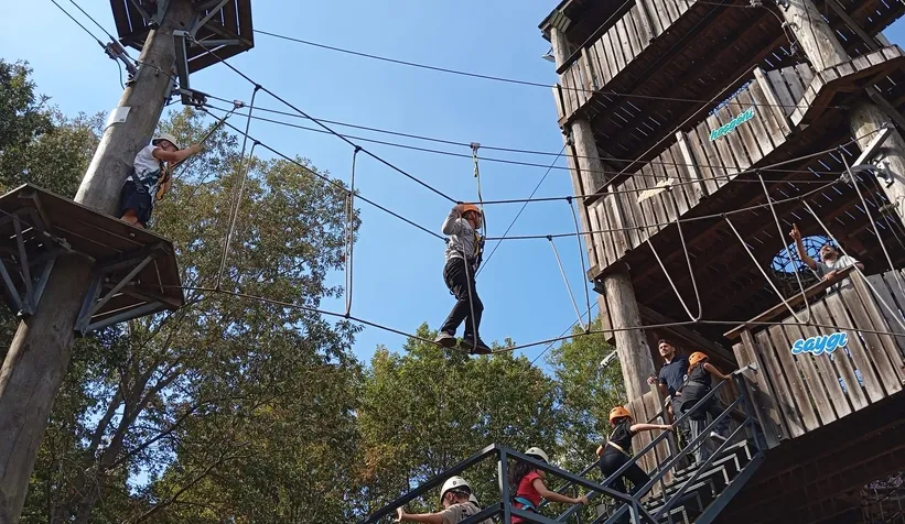 Macera Park’ta adrenalin dolu deneyim