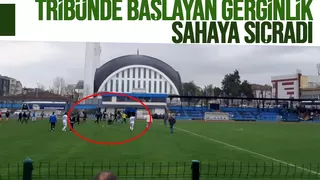 Maçta gergin anlar