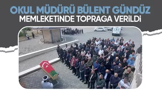 Madanoğlu İlkokulu Müdürü Bülent Gündüz toprağa verildi