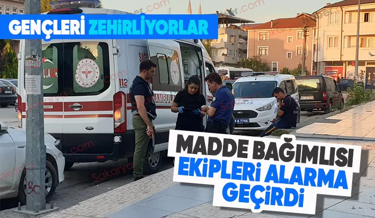 Madde bağımlısı kendine zarar verdi
