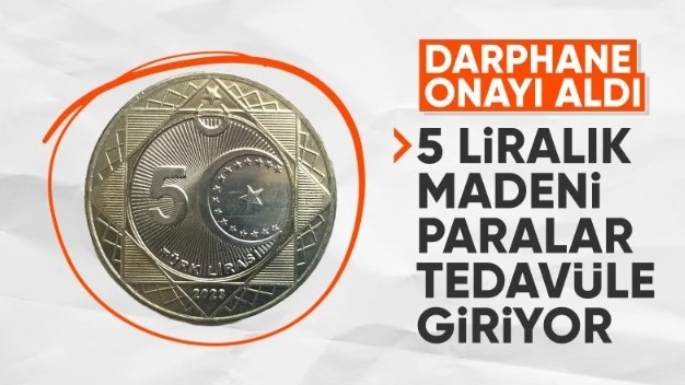 Madeni 5 TL tedavüle çıkıyor: Karar Resmi Gazete'de yayınlandı