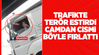 Maganda tır şoförü kamerada