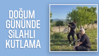 Magandalar doğum gününde havaya ateş açtı