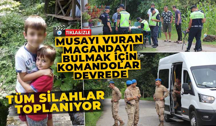 Magandayı bulmak için mahalledeki tüm silahlar toplanıyor