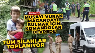 Magandayı bulmak için mahalledeki tüm silahlar toplanıyor