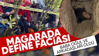 Mağarada define faciası: 3 ölü