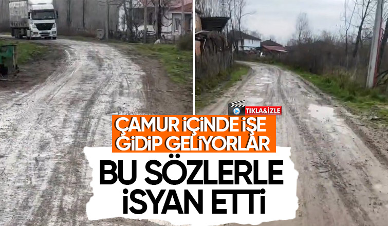 Mahalle çamur içinde