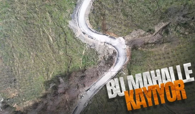 Mahalle kaymaya başladı,  vatandaşlar tedirgin
