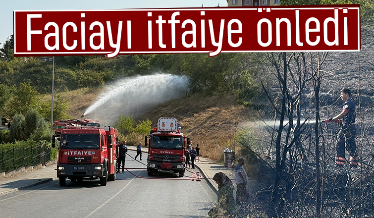 Mahallede yangın paniği