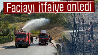 Mahallede yangın paniği