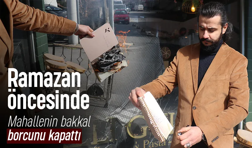 Mahallelinin bakkal borcunu ödedi