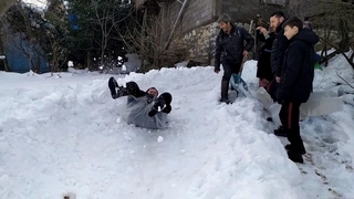 Mahallelinin kayak keyfi