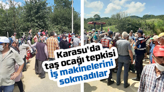 Mahallelinin taş ocağı tepkisi