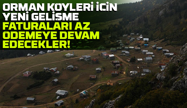 Mahalleye dönüşen orman köyleri için o süre uzatıldı