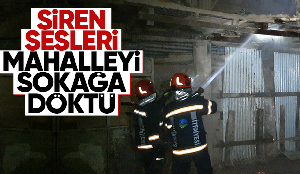 Mahalleyi sokağa döken yangın ihbarı