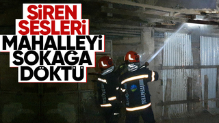 Mahalleyi sokağa döken yangın ihbarı