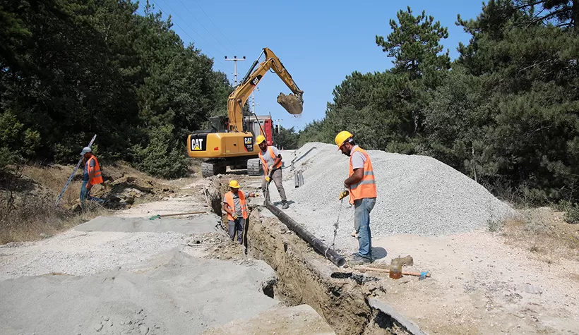 Mahdumlar’a bin 900 metre yeni içmesuyu hattı