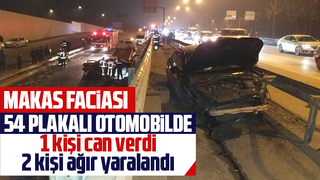 Makas terörü; 54 plakalı otomobilde 1 kişi öldü, 2 ağır yaralı