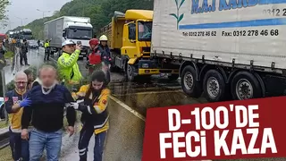 Makaslayan tır zincirleme kazaya neden oldu