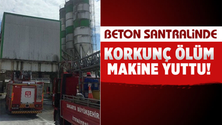 Makinenin yuttuğu işçi feci şekilde can verdi