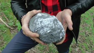 Mangal yaparken buldular, 9.5 kilo ağırlığında