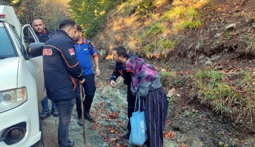 Mantar toplarken kaybolan 75 yaşındaki kadın bulundu