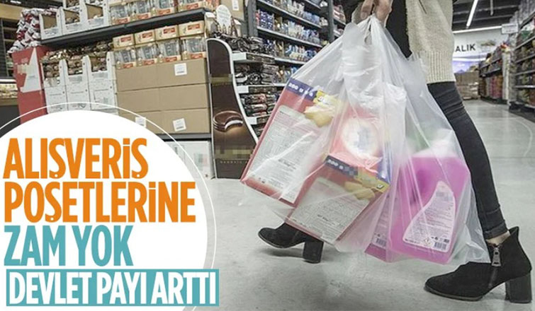 Market poşetlerine zam yok