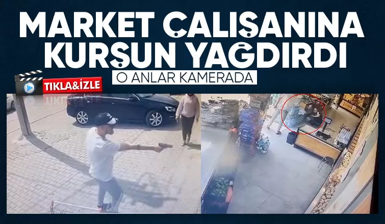 Markette dehşet anları kamerada