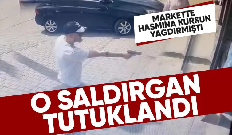 Markette hasmını vurmuştu, tutuklandı