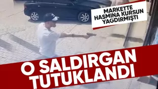 Markette hasmını vurmuştu, tutuklandı