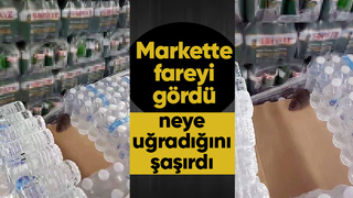 Markette şok görüntü