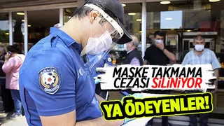Maske takmama cezaları siliniyor