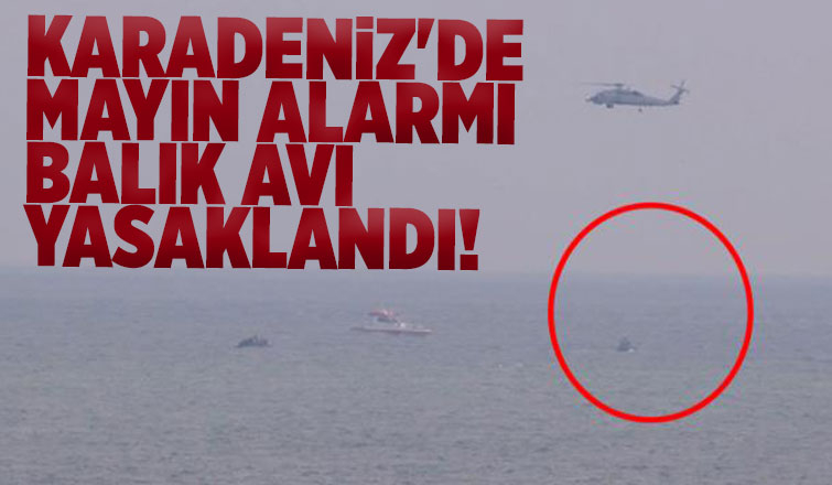 Mayın çıktı, balık avı yasaklandı