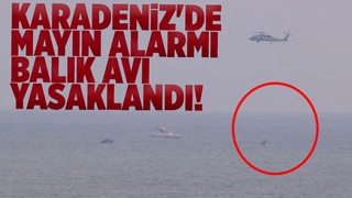 Mayın çıktı, balık avı yasaklandı