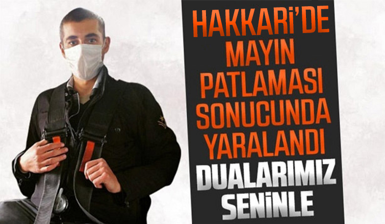 Karapürçekli asker mayına basıp ağır yaralandı