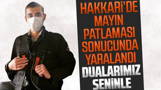 Karapürçekli asker mayına basıp ağır yaralandı