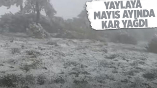 Mayıs ayında kar yağdı