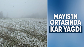 Mayıs ayında kar yağdı