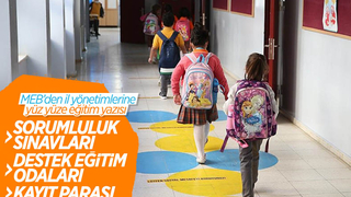 MEB'den il yönetimlerine yüz yüze eğitim yazısı