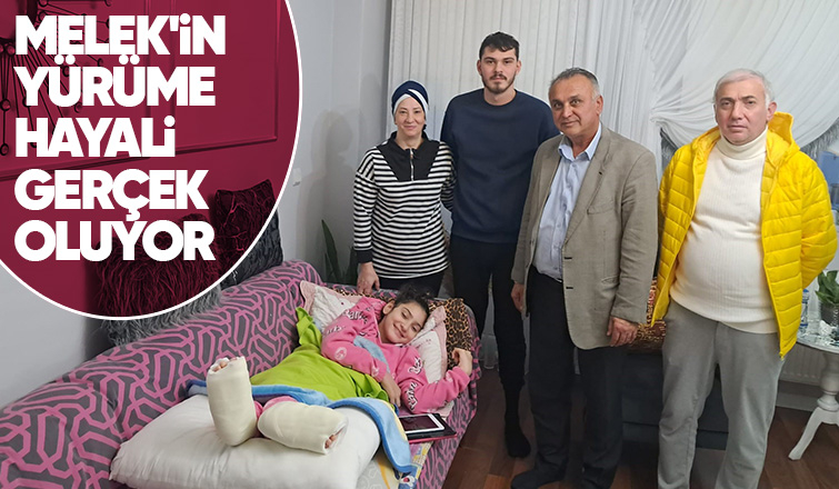 Melek Nas artık yürüyebilecek