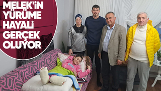 Melek Nas artık yürüyebilecek