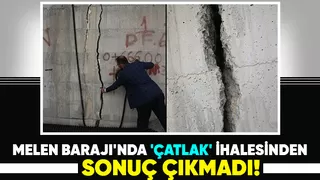 Melen Barajı'nda ihale iptal!