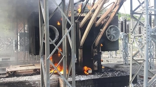 Melen Barajında trafo patladı