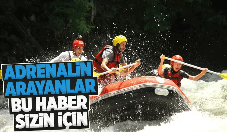 Melen Çayı'nda rafting sezonu başladı