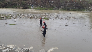 Melen Çayında tatbikat